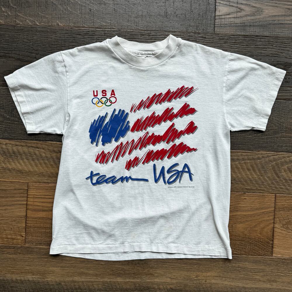 Vintage Team USA Olympics American Flag Youth Shirt